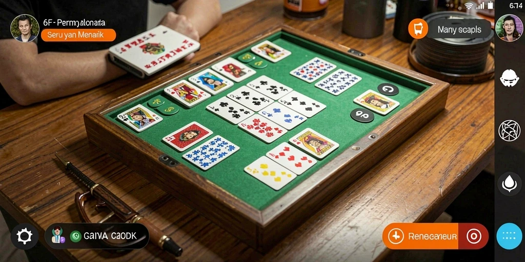 Gameplay Gaple yang seru dan interaktif di 6CF.