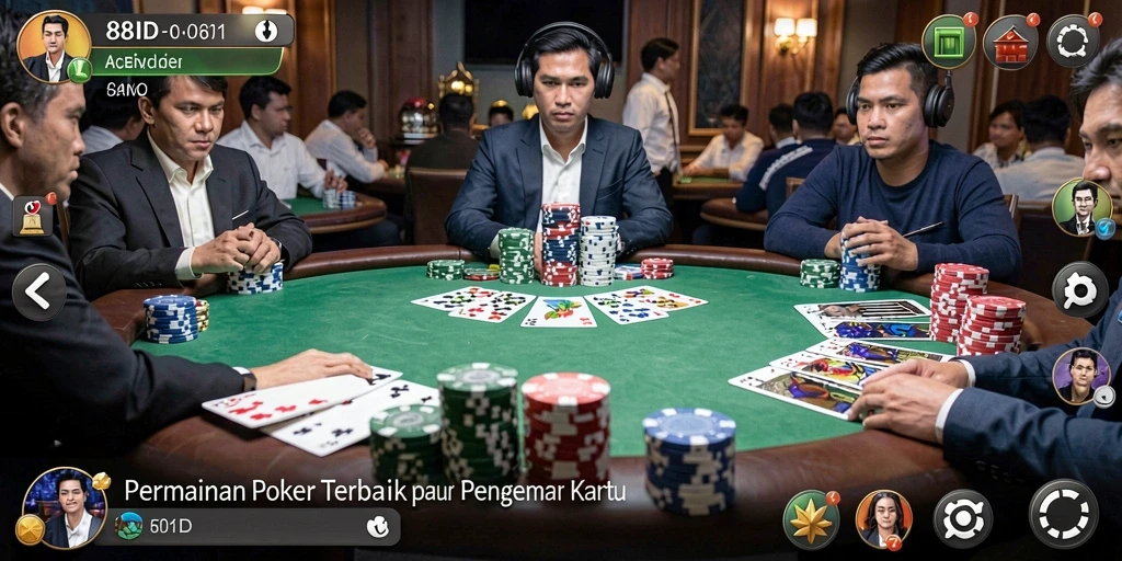 Gameplay seru di 88ID menampilkan aksi Poker yang mendebarkan.