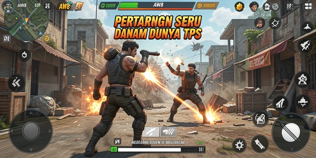 Tampilan gameplay AW8 yang memukau dan penuh aksi.