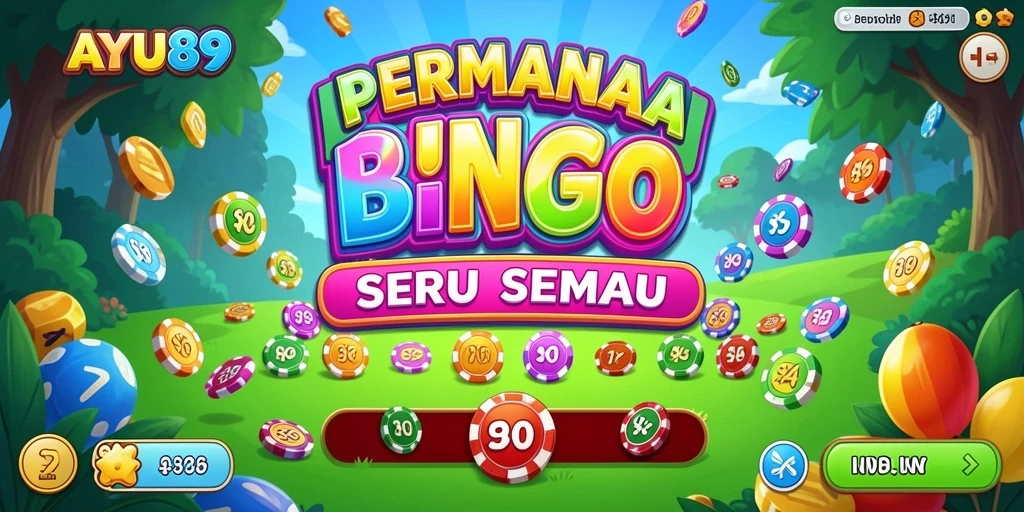 Tampilan gameplay AYU89 dengan suasana Bingo yang meriah.