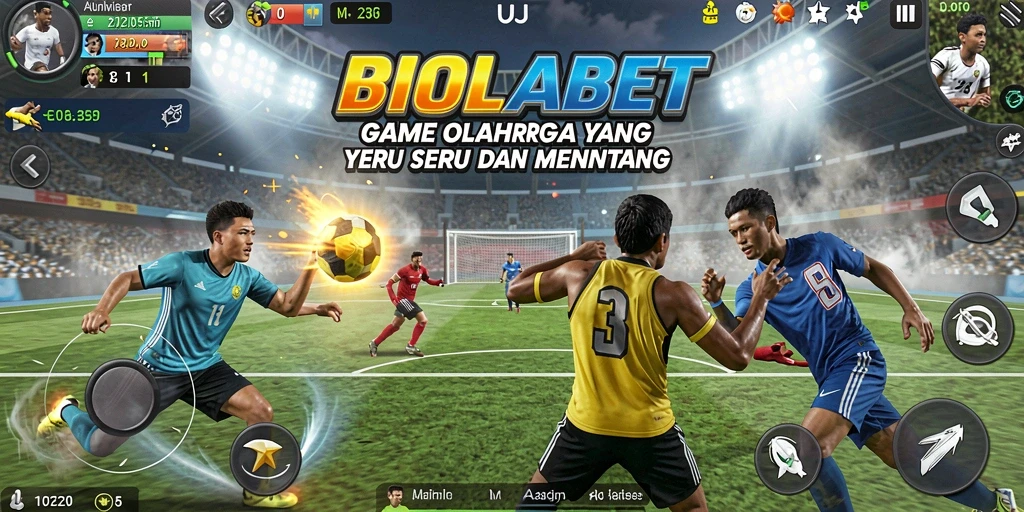 Tampilan gameplay seru dari BIOLABET dengan aksi olahraga yang mendebarkan.