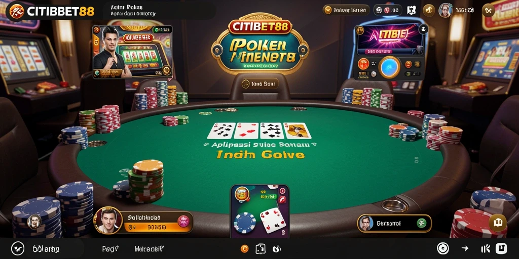 Screenshot gameplay poker yang menarik dan seru dari CITIBET88.
