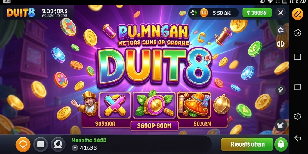 Tampilan gameplay Slot yang seru dan penuh warna di DUIT8.