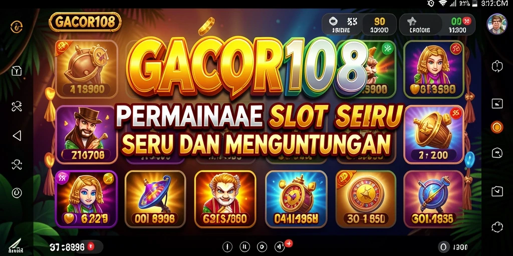 Screenshot GACOR108 menampilkan gameplay menarik dari mesin slot.