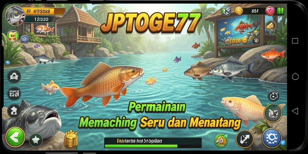 Screenshot gameplay JPTOGEL77 yang menarik dengan aksi memancing seru.