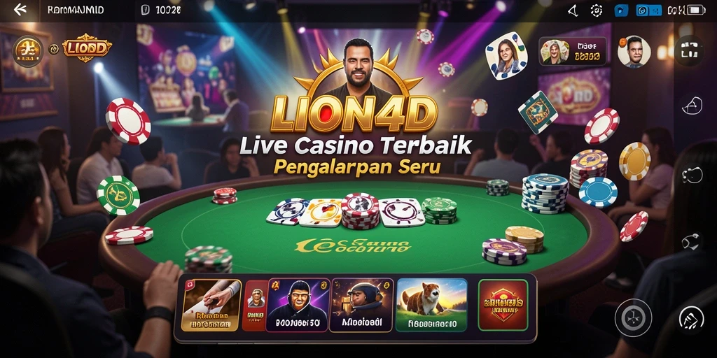 Tampilan gameplay menarik dalam LION4D Live Casino.