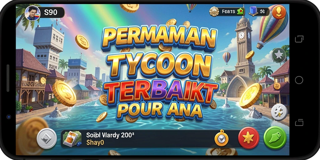 Tampilan gameplay S80 dengan elemen manajemen Tycoon yang menarik.