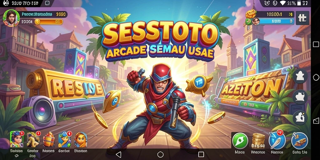 Tampilan gameplay SESETOTO yang menarik dan menantang.