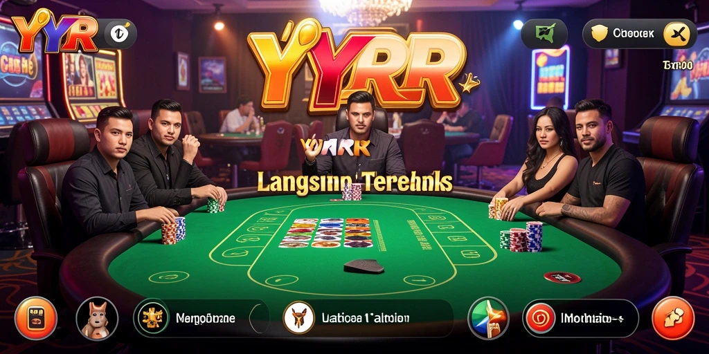 Tampilan gameplay Live Casino yang mendebarkan di YYRR.